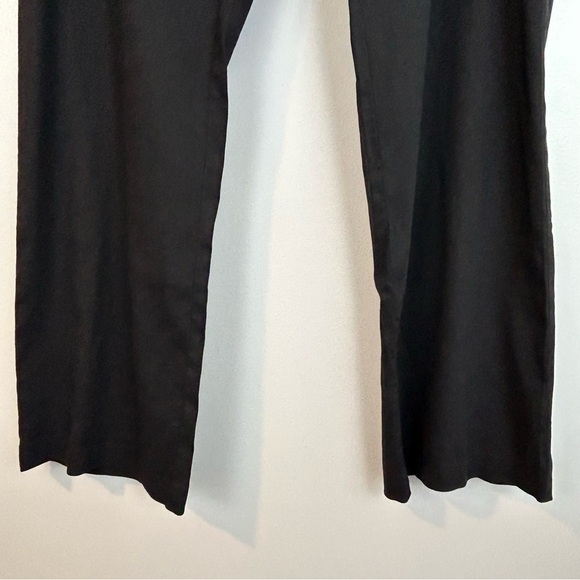Eileen Fisher Black Linen Blend Trouser Pants Size Petite 4 - Picture 8 of 9